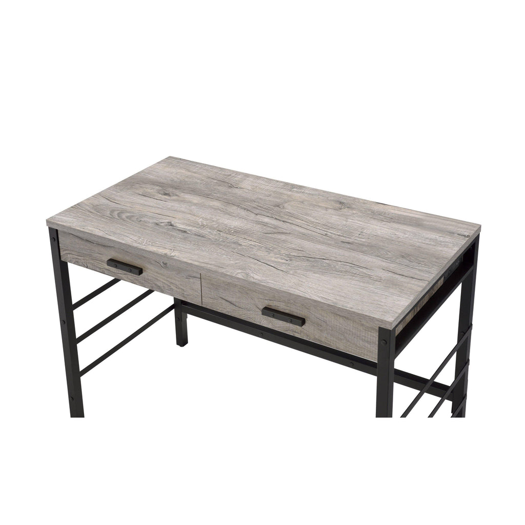 Black Built in USB Port Writing Desk T9859