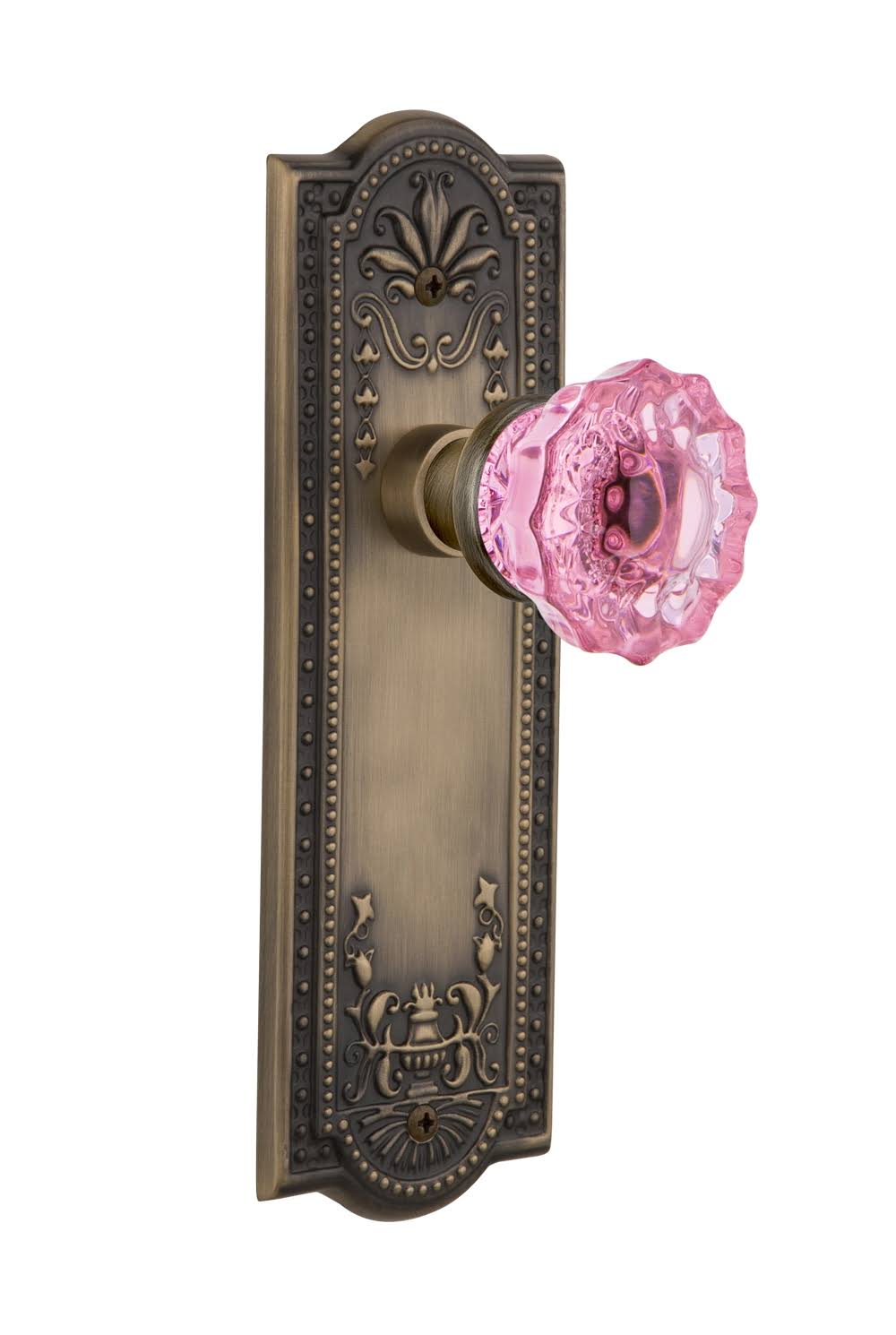 Antique Brass Crystal Glass Door Knob Z973