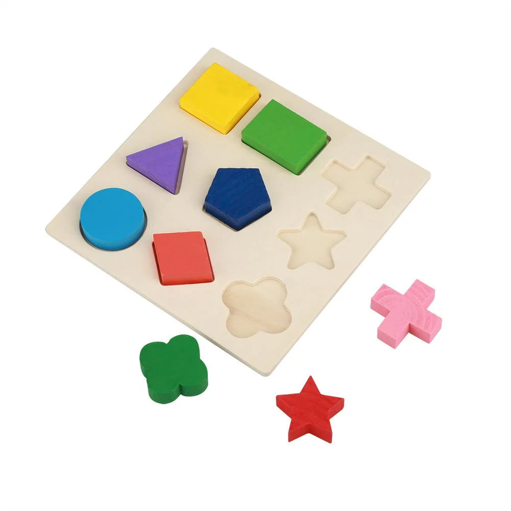 Wooden Block Toy Geometric Building Puzzle G854