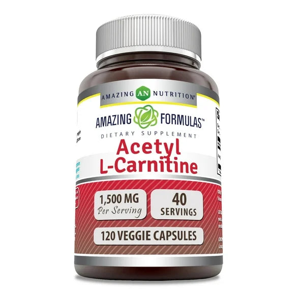 1500 Mg Acetyl L-Carnitine Veggie Capsules Supplement G841416