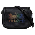 Black Leather Shoulder Bag H915