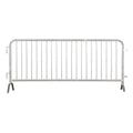 Galvanized Steel 8 ft Heavy Duty Interlocking Metal Barricade L72384