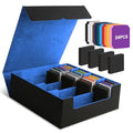 Trading Card Storage Box 4Rows, 3200+ Cards, with 24 Dividers & 4 Foam Stoppers C7690