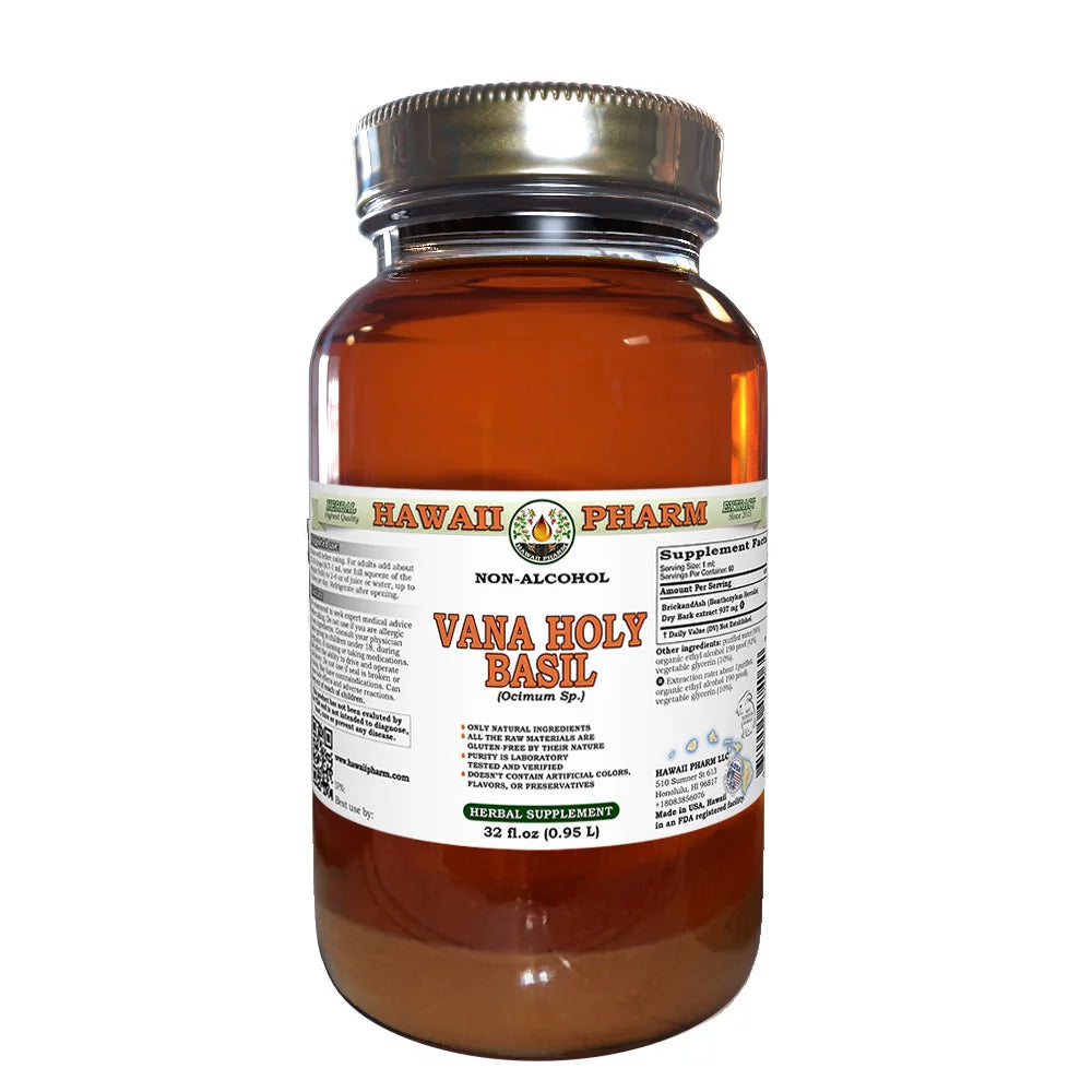 Holy Basil Dry Leaf Liquid Extract Tincture 32 Fl.Oz E909