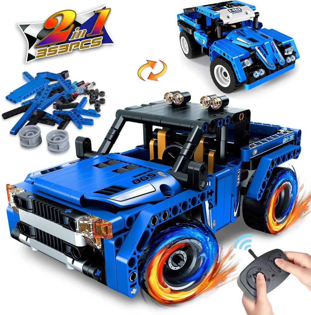 STEM Building Toys 2-in-1 Remote Control Car Building Kits C23632