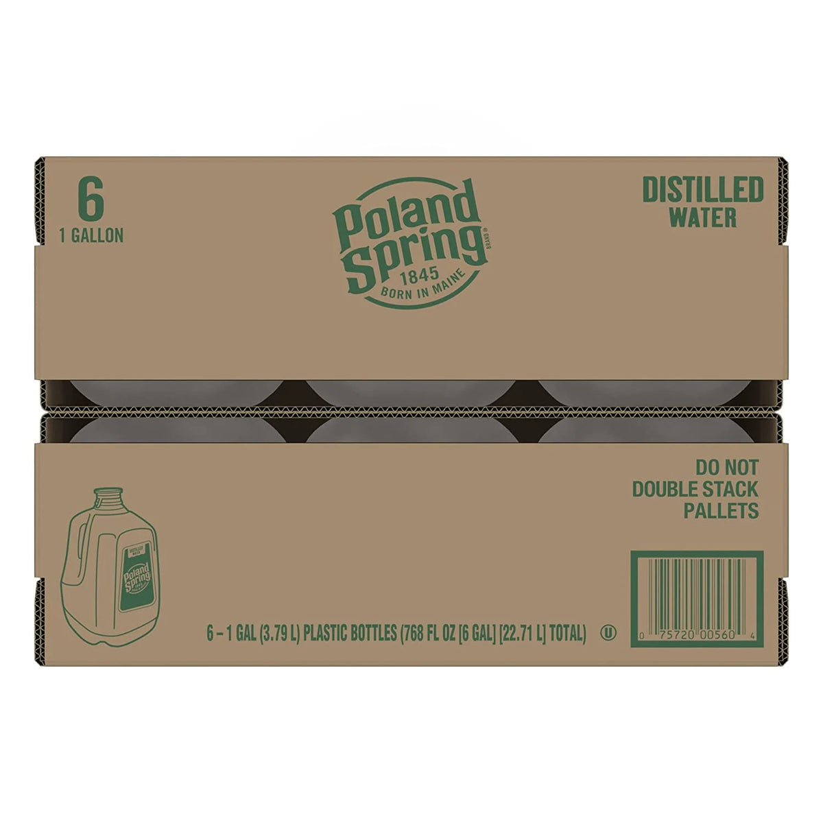1 Gallon Poland Spring Distilled Water, 6 per case T127938