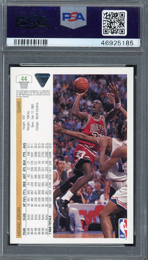 1991 Upper Deck Basketball Card #44 Graded PSA 8 L2107