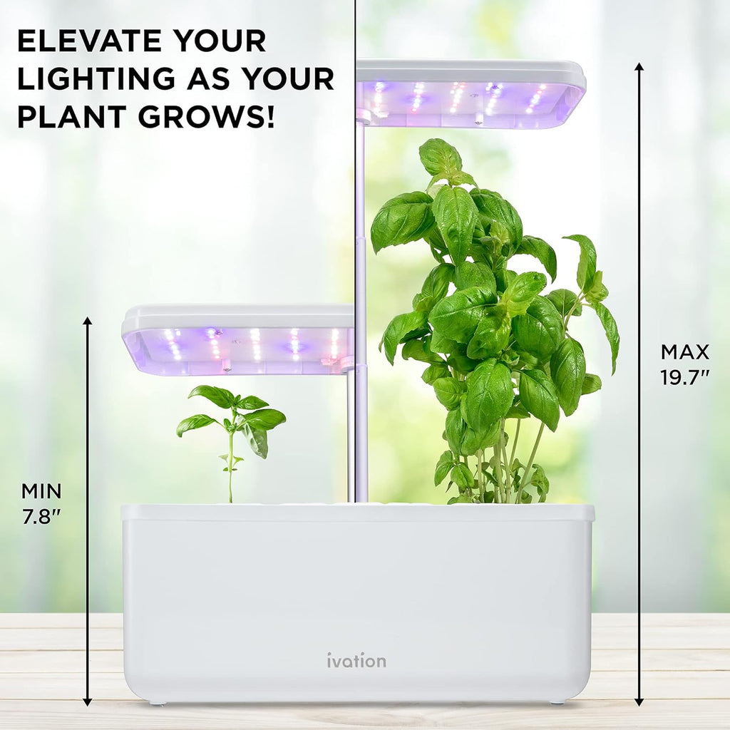 7-Pod Indoor Hydroponics Growing System Kit with LED Grow Light G4246