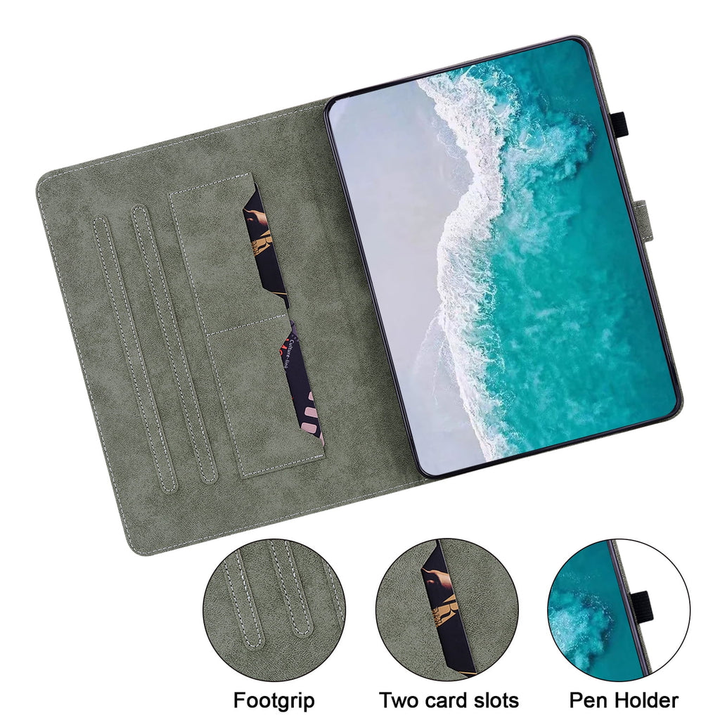 Brown Magnetic Leather Folio Case for 10.9 Inch iPad M856