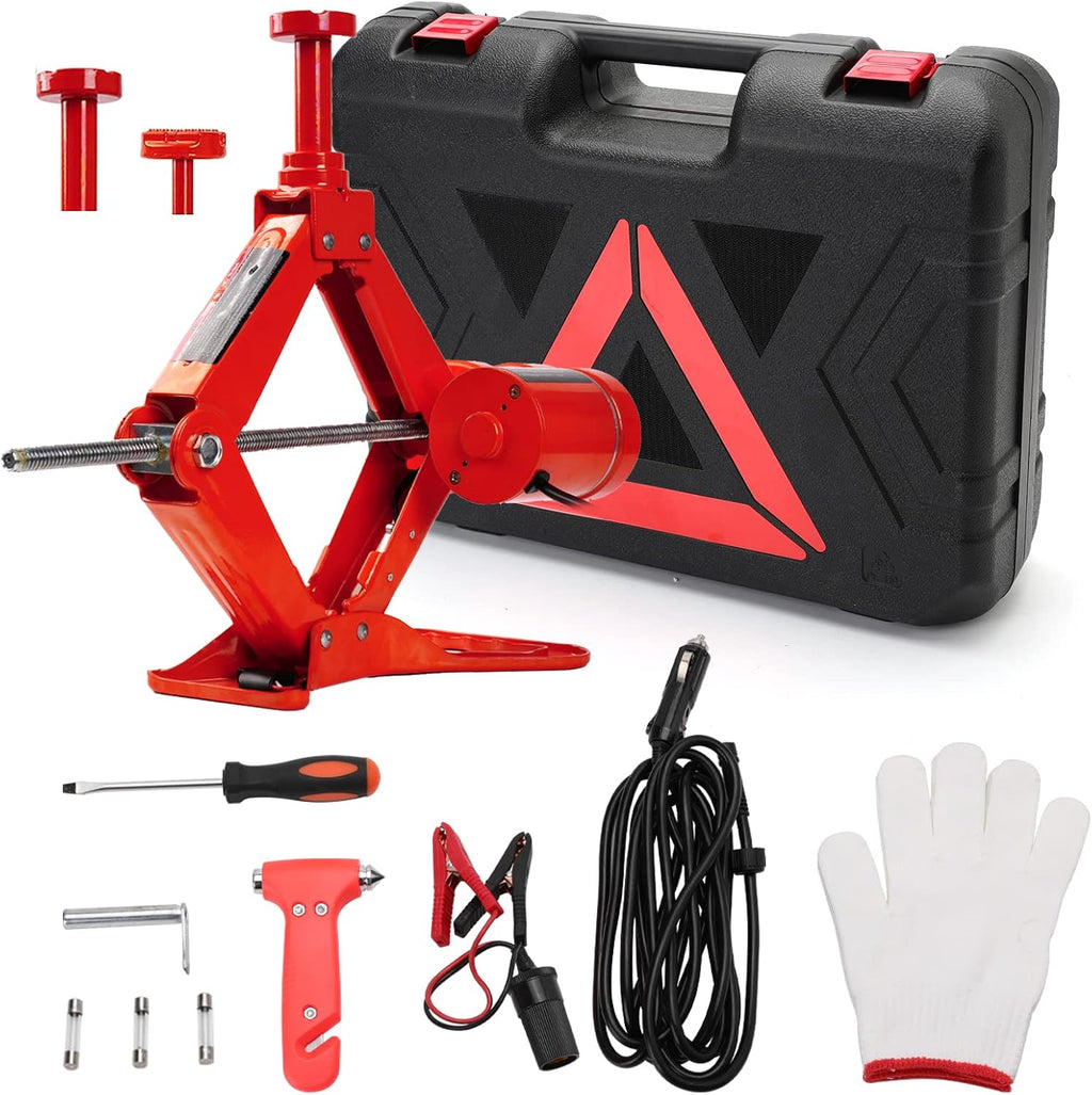 Electric Car Jack 3 Ton 12 V Scissor Jack Pack of 2 D72375