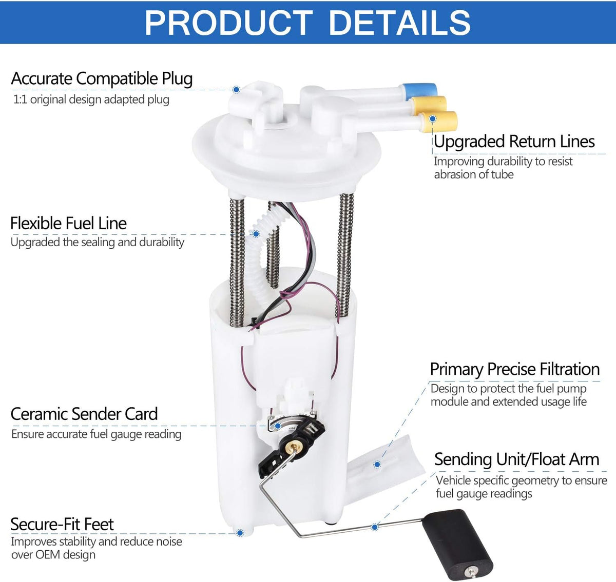 Fuel Pump Assembly Pack of 2 D56963
