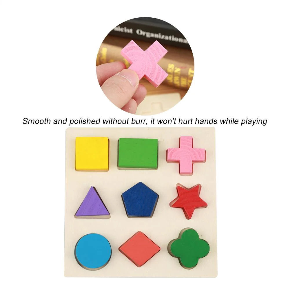 Wooden Block Toy Geometric Building Puzzle G854
