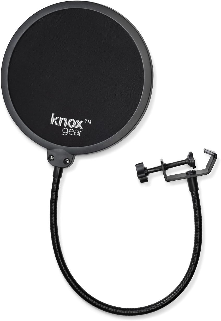 Condenser Microphone with Studio Stand, Pop Filter and XLR Cable W49186