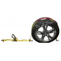 Yellow 10 Piece Car Tie Downs with Ratchet Buckle M343