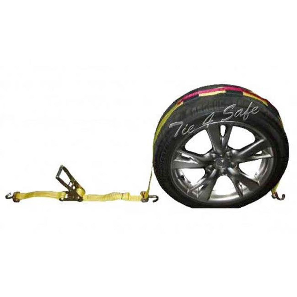 Yellow 10 Piece Car Tie Downs with Ratchet Buckle M343