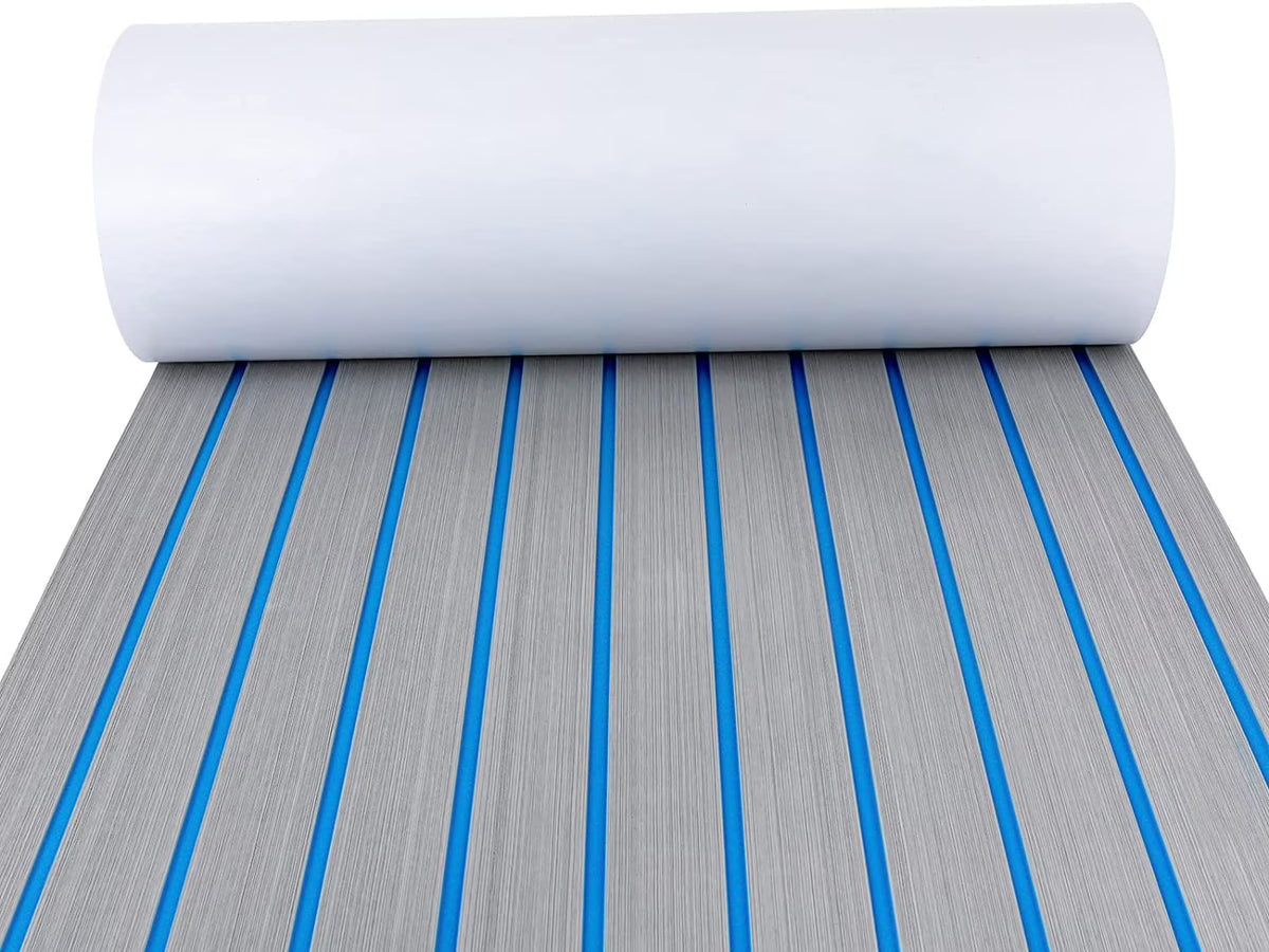 Marine Carpet Eva Foam Decking Sheet Faux Teak Non-Slip Self-Adhesive Pad E409