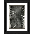 13x18 Black Ornate Wood Framed Double Matting Museum Art Print W722