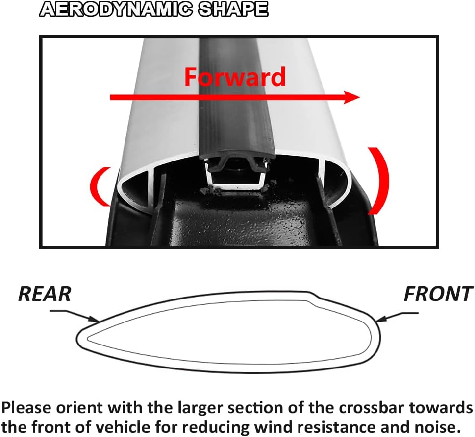 Silver Roof Rack Cross Bars C699297