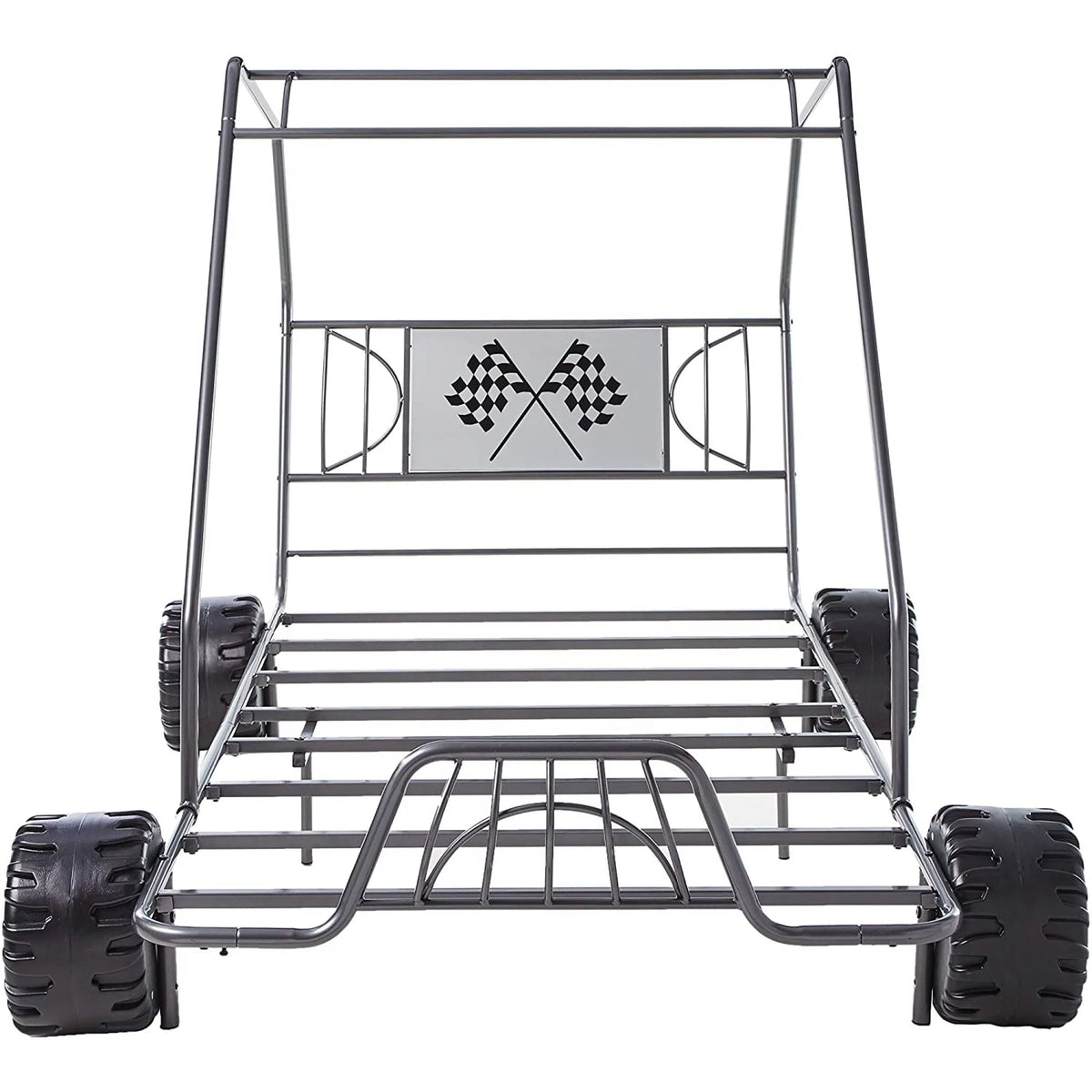 Twin Car Bed Metal Frame D9657