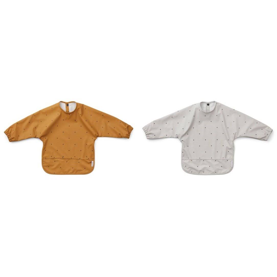 2-Pack Merle Cape Bibs Classic Dot One Size Grey V817797