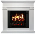 White Electric Fireplace with Mantel S999