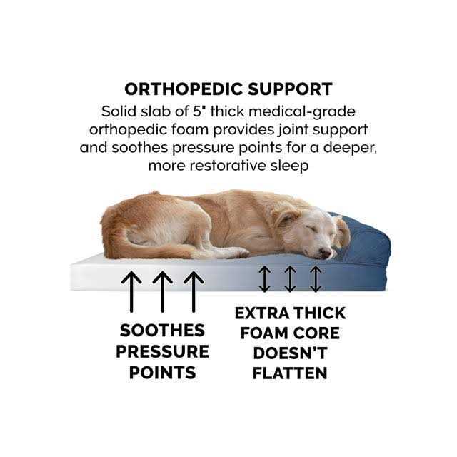 Quilted Orthopedic Sofa Pet Bed S606395