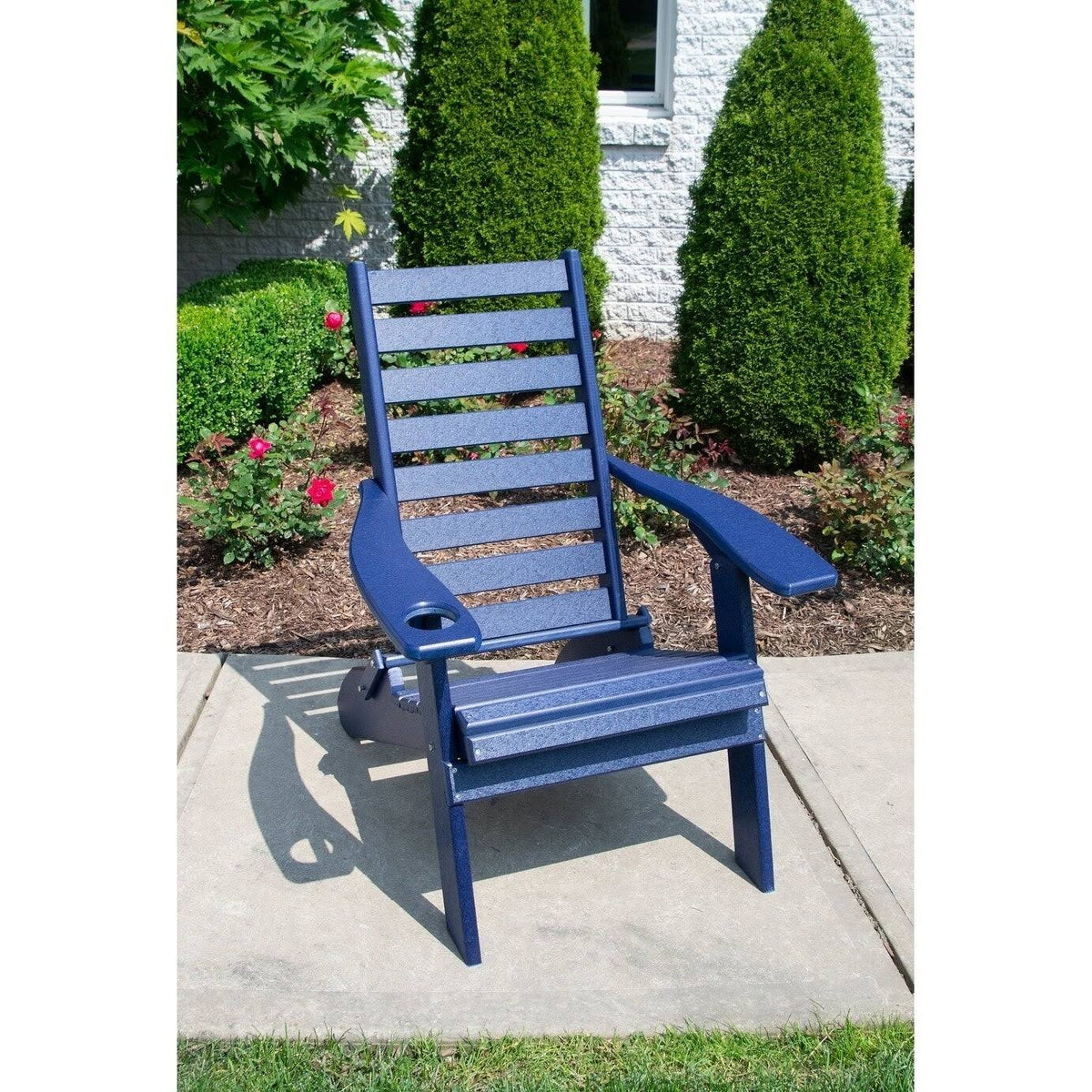 Dove Gray Ladderback Folding Adirondack Chair L4220