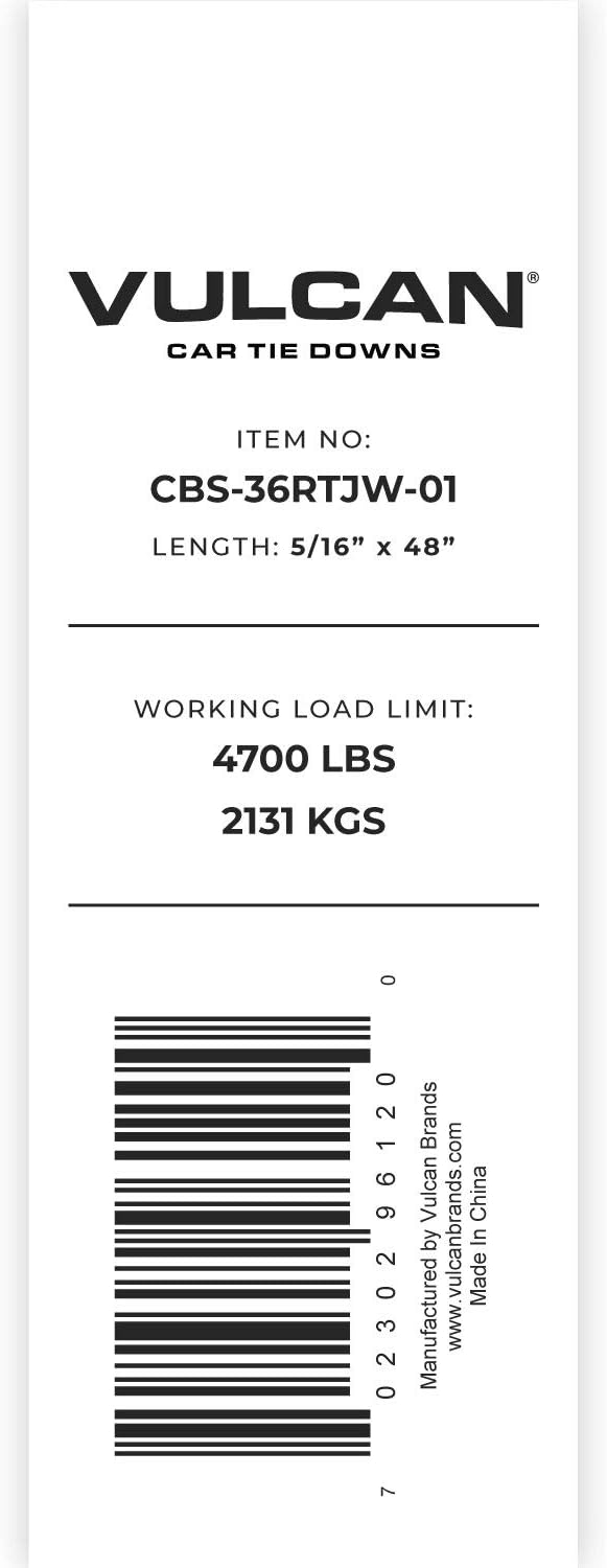 Grade 70 Towing Chain Bridle with R-Hooks and T/J Combination Hooks - 48 Inches Long - 4,700 Pound Safe Working Load U197