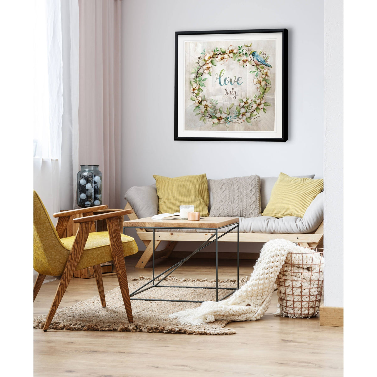 Framed Giclee Print 22X22 D2164