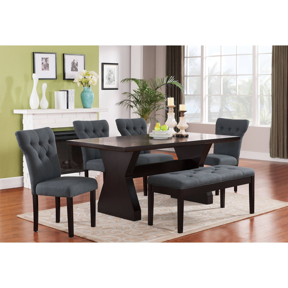 Espresso Brown Side Chair - 2 count V663527