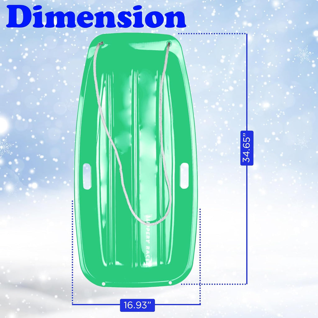 Flexible Plastic Toboggan Snow Sled B952288