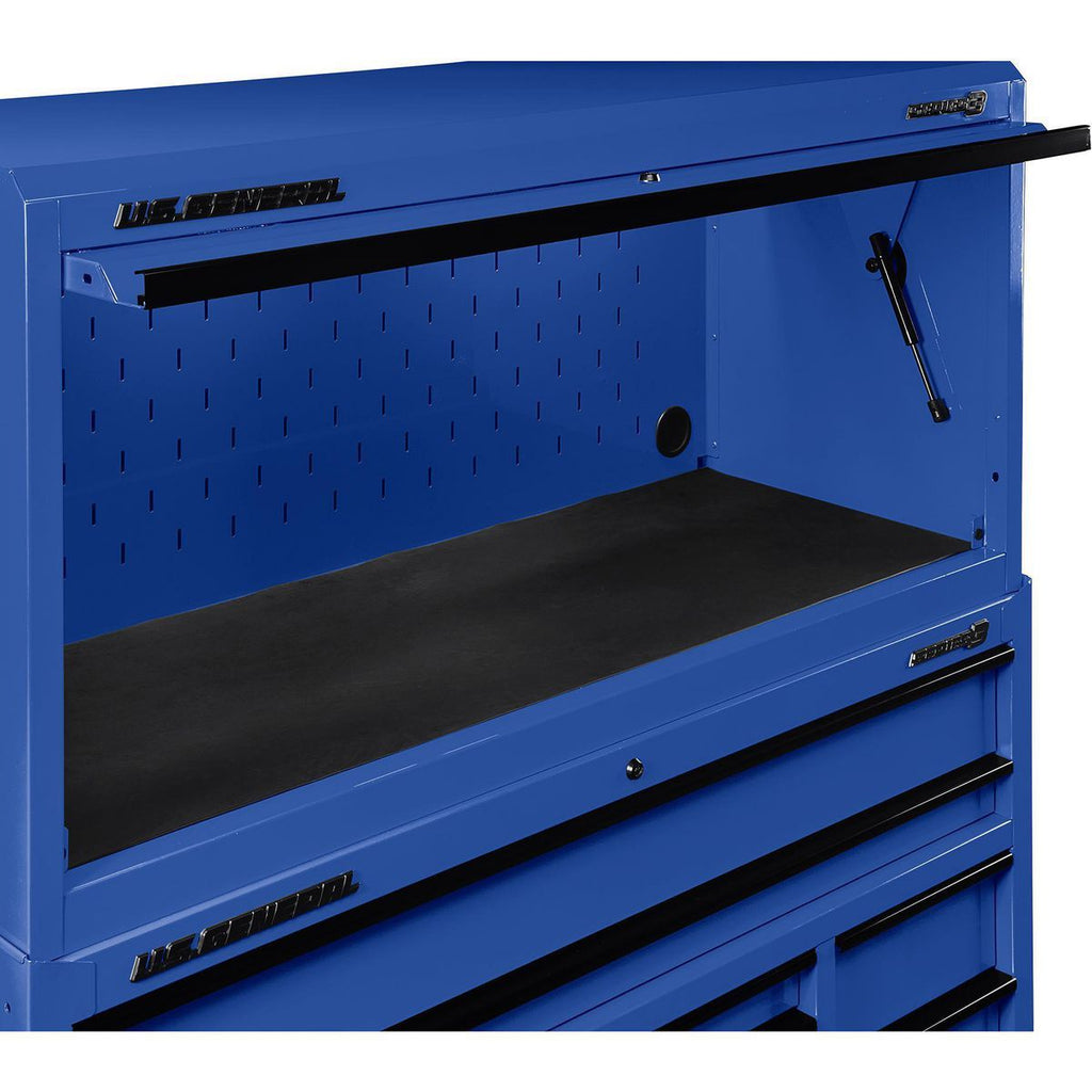 56 in. x 22 in. Blue Work Center Hutch C980