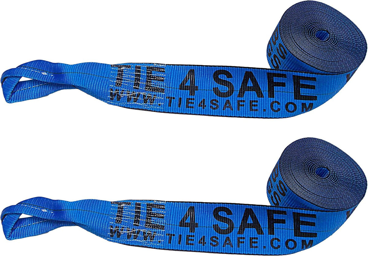 4 Pack Red Heavy Duty Winch Strap Tie Down Q135