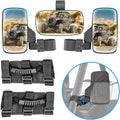 UTV Centre View & Side View Mirror for 1.5''-2'' Roll Cage Bar w/ Pair Grab Handle Set P5320