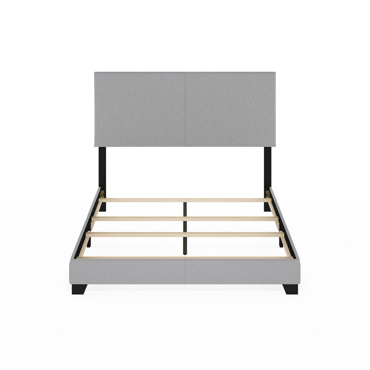 Black PU Leather Twin XL Upholstered Bed Frame G295537