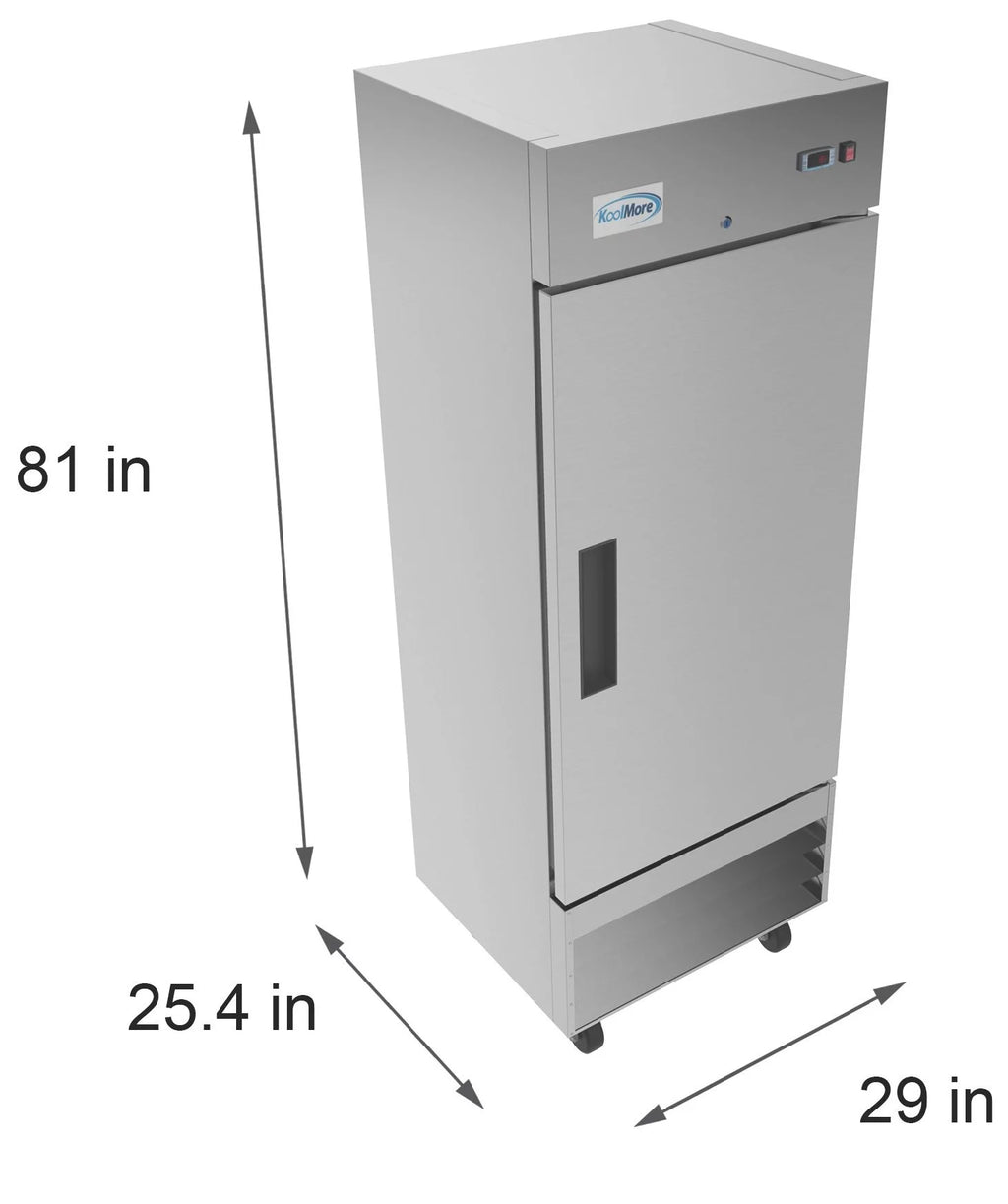 29 in. One-Door Reach-In Commercial Refrigerator 15.5 Cu. ft. P91519