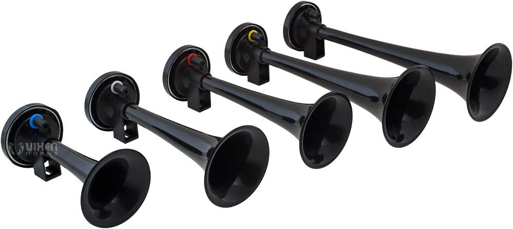 Black 12V Air Horn with Compressor T5922