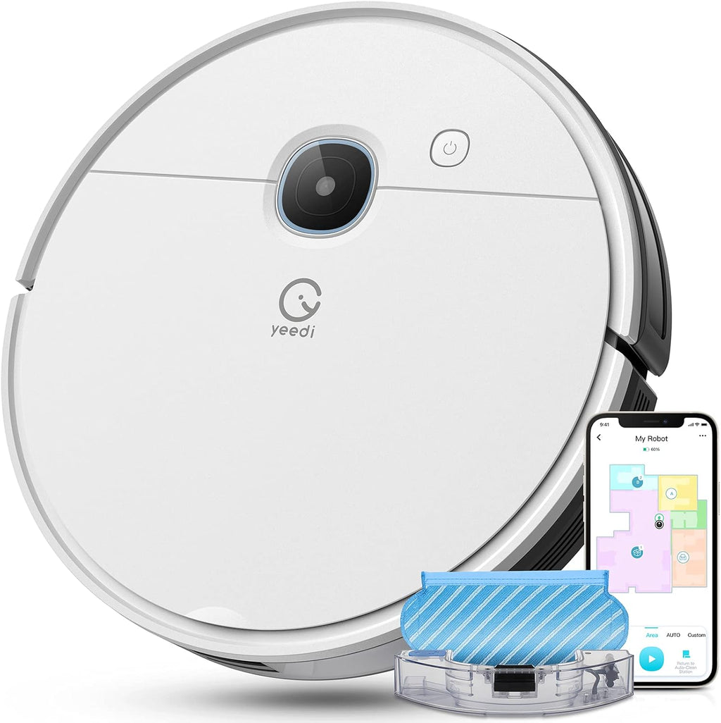 Robot Vacuum and Mop, Self-Emptying 3 in 1, 3000Pa Suction, 200mins Runtime C609
