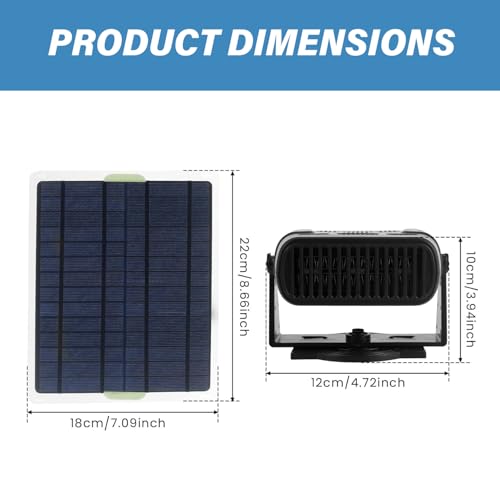 30W Solar Powered Heater with Overheat Protection R1501