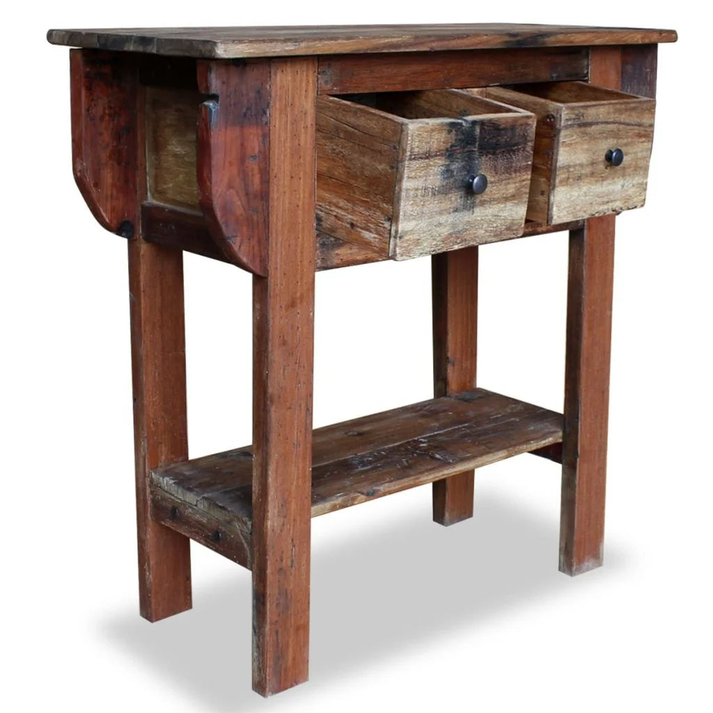 Solid Reclaimed Wood Console Table H64780