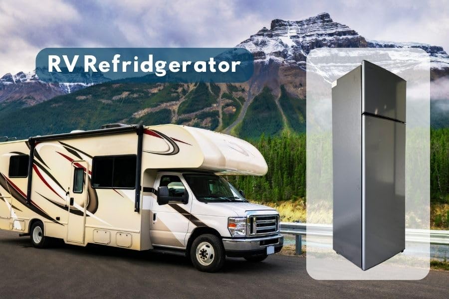 Stainless Steel 10 Cubic Feet 12V 2 Door Refrigerator O47828