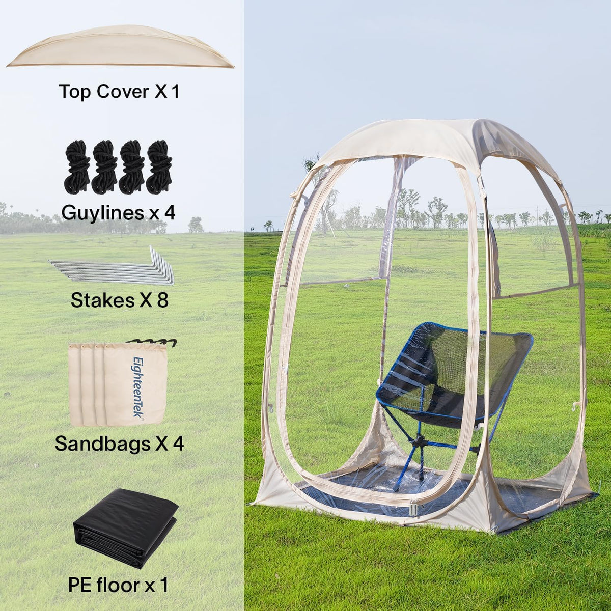 Clear Outdoor Bubble Tent P78811