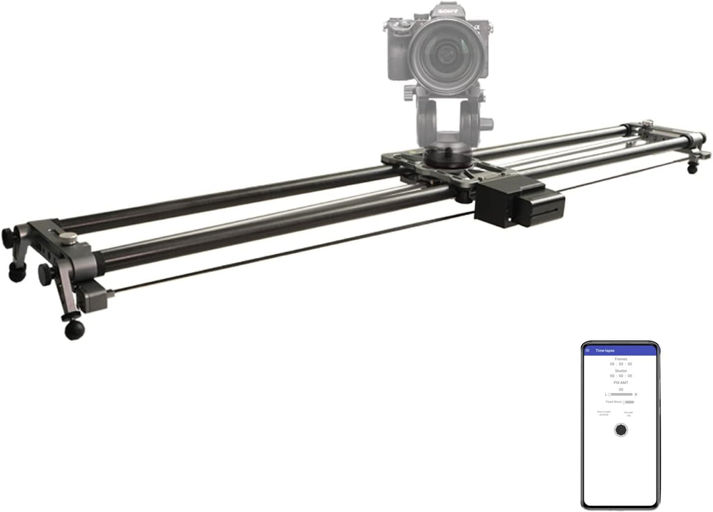 Motorized Camera Slider with App Control, 48'' Carbon Fiber Rail N8610