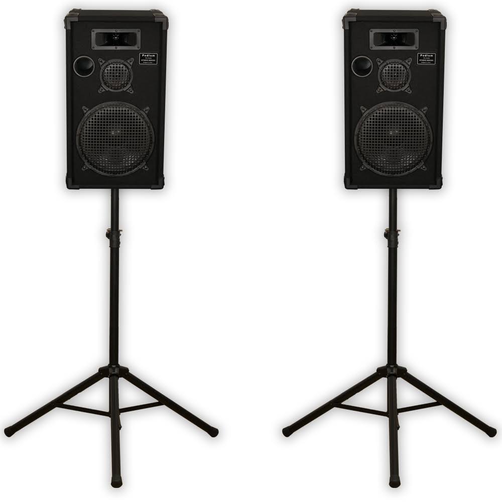 Passive Speakers Three Way Pair with Stands 1000 Watts U916