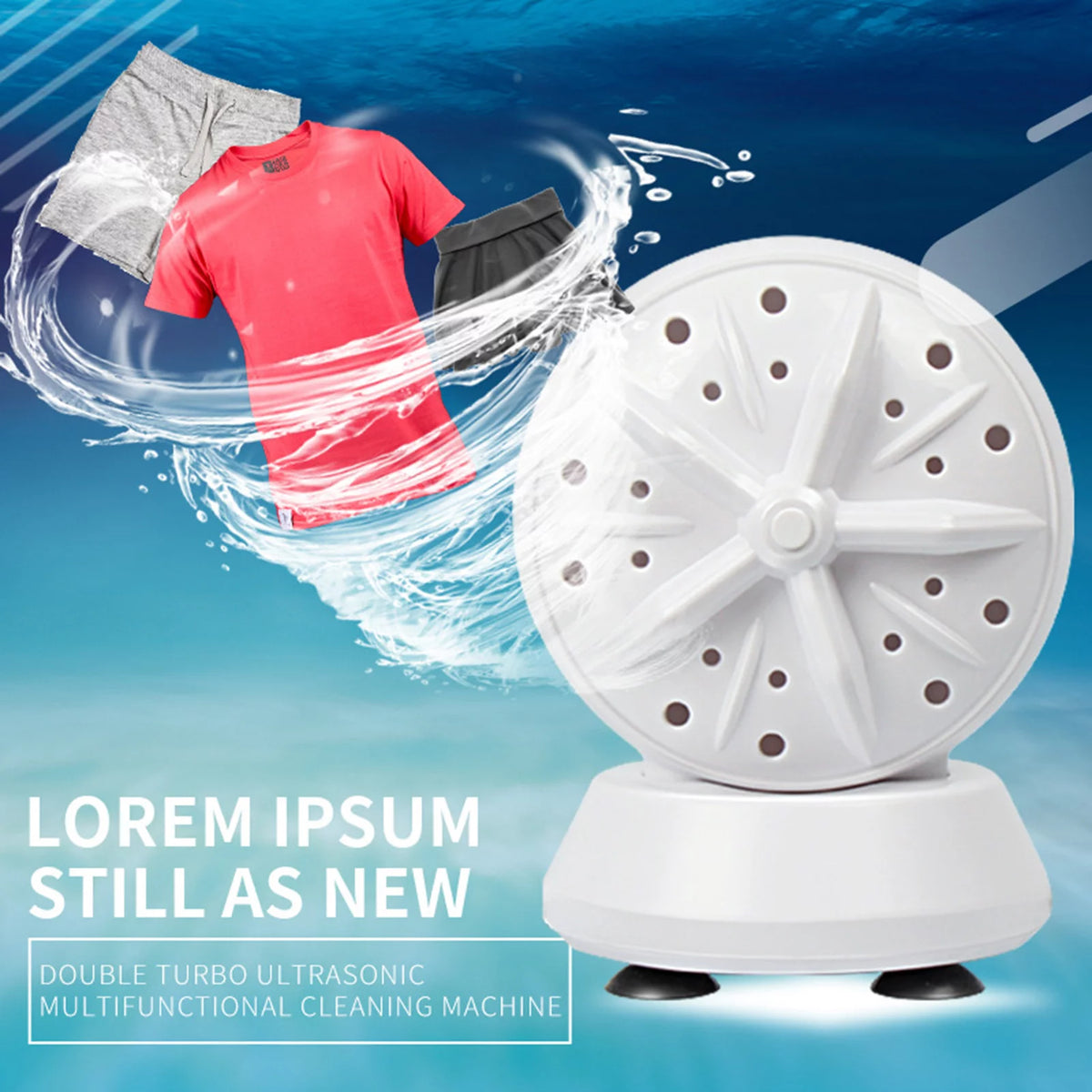 Portable Travel Washing Machine 24W C4782