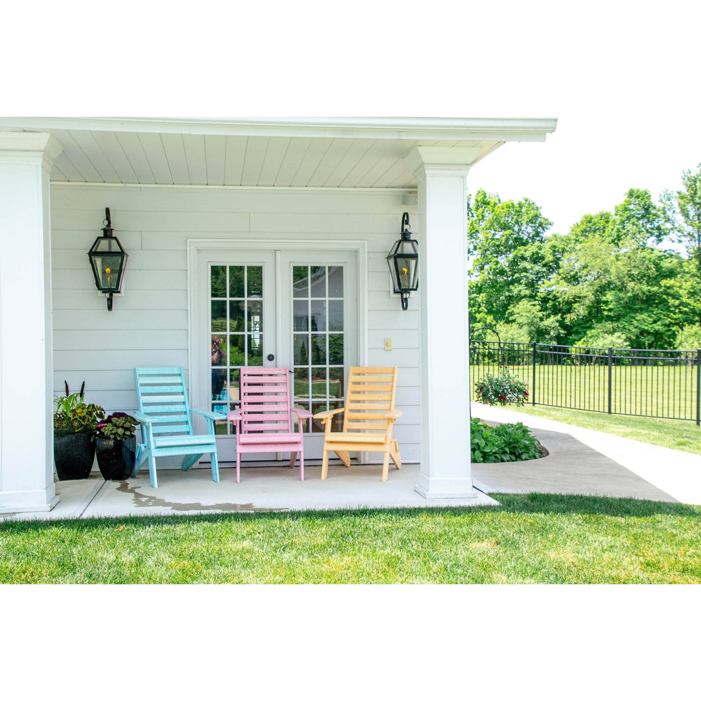 Dove Gray Ladderback Folding Adirondack Chair L4220