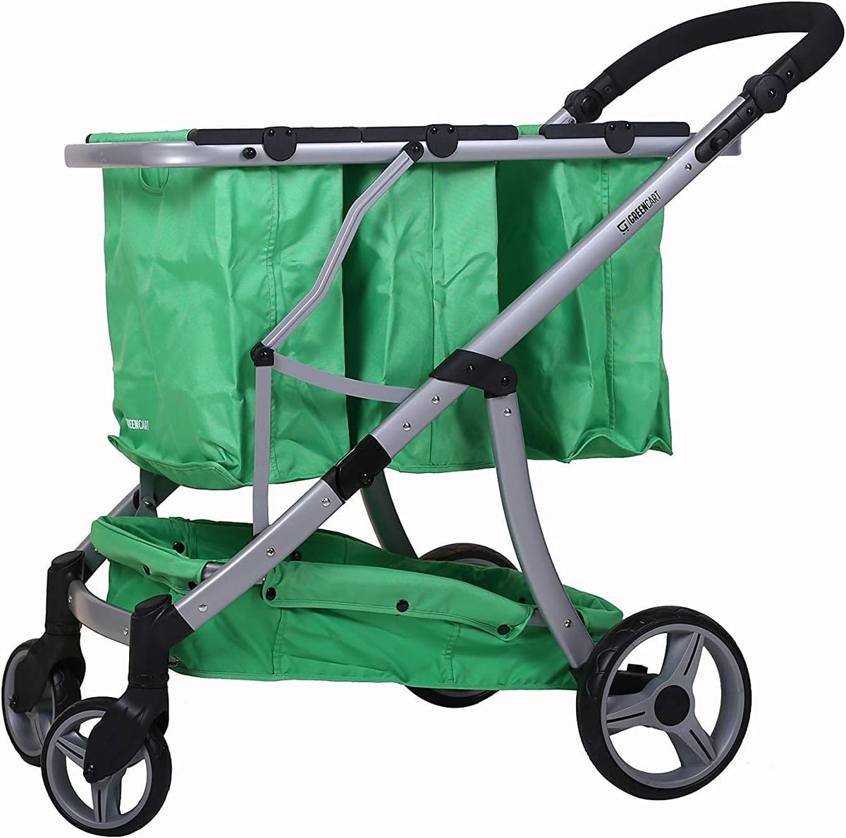 Lightweight Shopping Cart with 3 Blue Baskets V42077