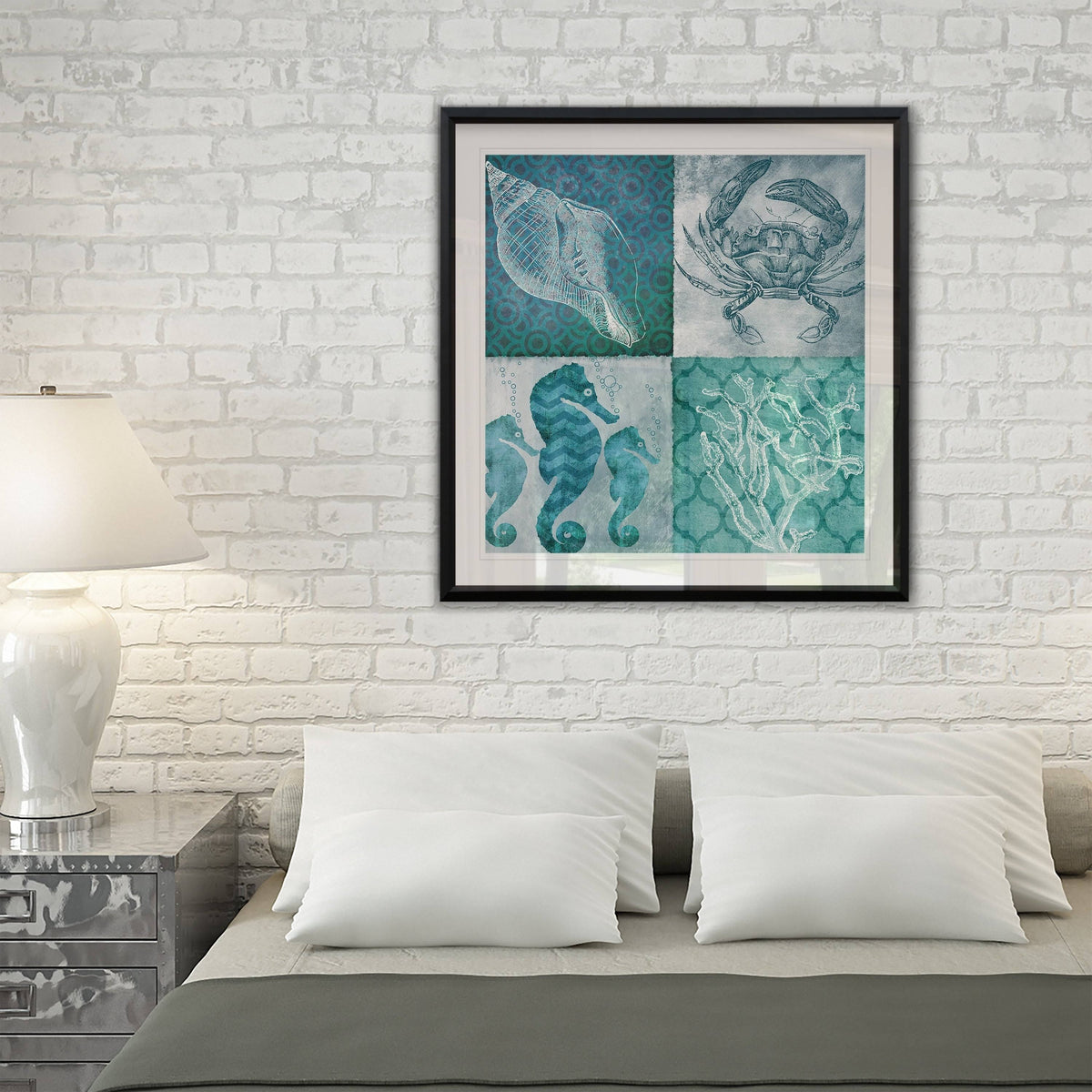 Framed Giclee Print 28x28 K5294