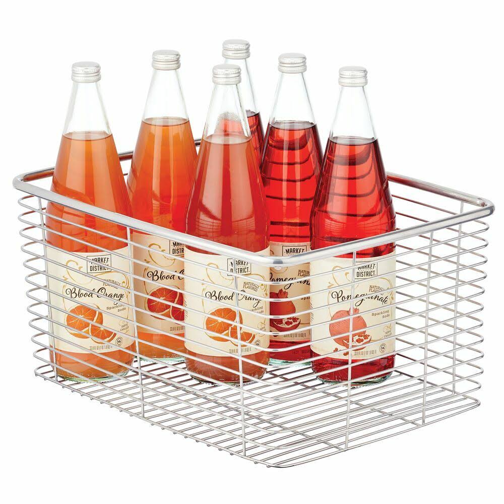 Metal Wire Kitchen Pantry Storage Organizer Bin W65827