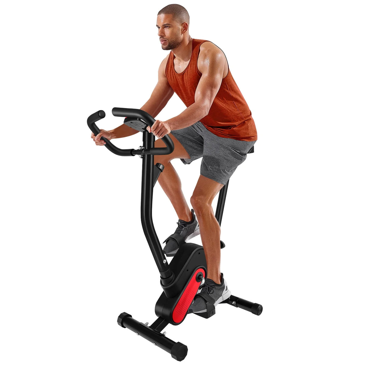 Stationary Indoor Cycling Bike with Seat Cushion and Digital Display L222